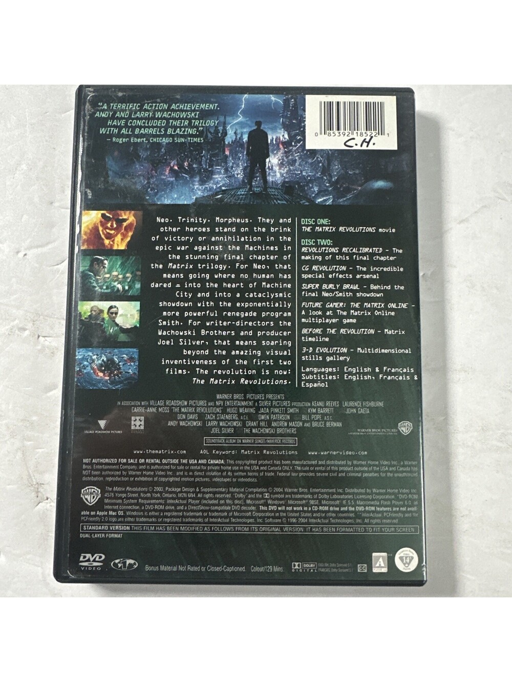 The Matrix Revolutions (Two-Disc Full Screen Edition) [DVD] - Picture 2 of 2